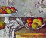 Paul Cezanne Stilleben mit apfeln und Fruchtschale Sweden oil painting artist